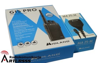 8 профессиональных раций Midland G15PRO MA25