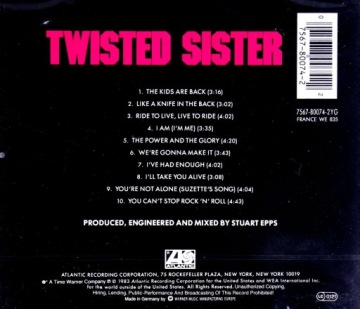 TWISTED SISTER: ВЫ НЕ МОЖЕТЕ ОСТАНОВИТЬ РОК [CD]