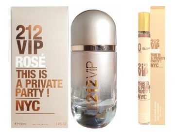 Zestaw Perfumy damskie 212 Vip Rose 100 ml + 35 ml EDP