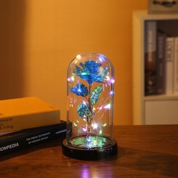 ВЕЧНАЯ РОЗА В СТЕКЛЕ LED СВЕТЯЩАЯСЯ РОЗА ПОДАРОК