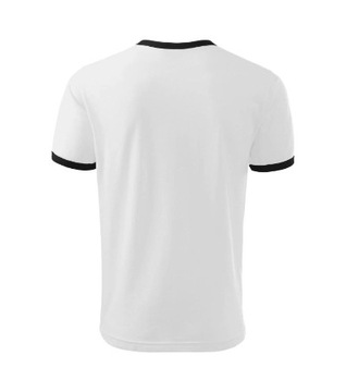 Trwała Kontrastowa Koszulka Infinity Malfini Biały 3XL Single Jersey