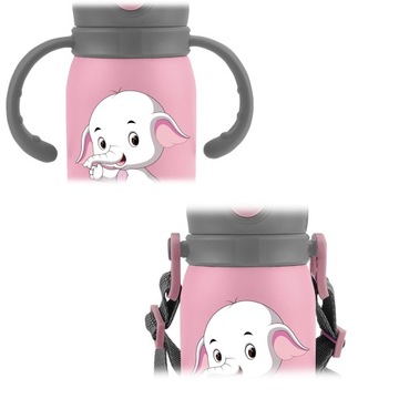 ТЕРМОС КРУЖКА ДЛЯ ДЕТЕЙ БУТЫЛКА БУТЫЛКА С ТРУБКОЙ 2В1 РУЧКА ПОВОДОК