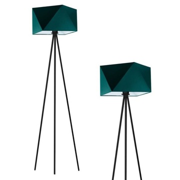 Lampa stojąca lampa podłogowa LED E27 do salonu butelkowa zieleń