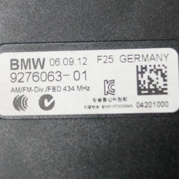 BMW X3 F25 2.0I 135KW ZESILOVAČ ANTÉNNÍ