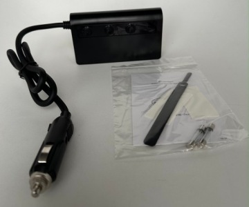 Сплиттер | USB-разветвитель 12/24 В|QC USB-A|3 x USB-A|3 x прикуриватель|ЖК-дисплей