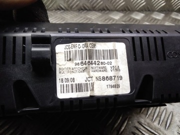 9664644280 OBRAZOVKA NAVIGACE 1.6 16V 103 2008 PEUGEOT 308 SW