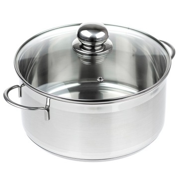 SSW Garnek CITY 24 cm nierdzewny z pokrywką 5,2 L