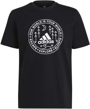 2975 KOSZULKA MĘSKA ADIDAS T-SHIRT BAWEŁNIANA CZARNA S