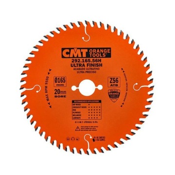 CMT 292.165.56H Piła Tarcza 165x20x2,2 Z=56 do drewna płyt laminatu