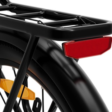 Электронный велосипед Qekud 26M208 26 дюймов 36 В 12,5 Ач 250 Вт e-City Citybik велосипед серый