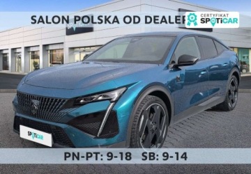 Peugeot 408 Crossover Plug-In 1.6 Plug-In Hybrid 225KM 2023 Peugeot 408 1.6 Plug-In Hybrid 225 GT EAT8 SalonPL FVat Najbogatszy Od Reki