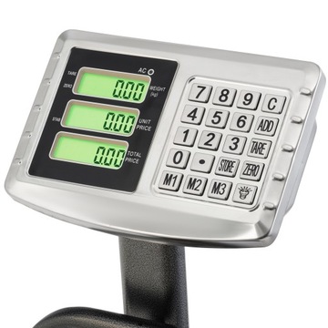 СКЛАДСКИЕ ВЕСЫ, ПРОМЫШЛЕННЫЕ, ПЛАТФОРМА, ЭЛЕКТРОННЫЕ, ЖК-дисплей, 150 КГ