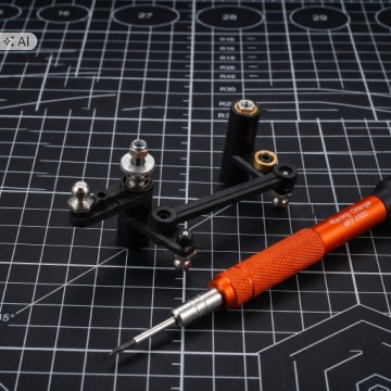 МЕТАЛЛИЧЕСКИЙ НАБОР РУЛЕВОГО СТЕРЖНЯ ДЛЯ МОДЕЛЕЙ RC HSP 1/10 - ТОЧНЫЙ