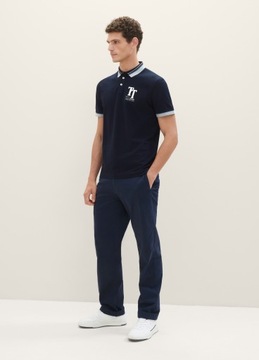 Tom Tailor Polo Shirt With A Logo Print - Sky Capt