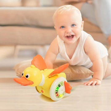 СЕНСОРНАЯ ИНТЕРАКТИВНАЯ ИГРА УТКА, ИГРУШКА ДЛЯ РЕБЕНКА ДЛЯ ПОЛЗАНИЯ