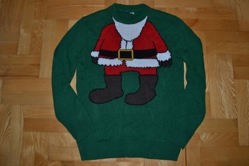 406 # H&M Sweter świąteczny Mikołaj S