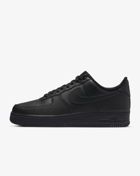 Buty Sportowe Męskie NIKE AIR FORCE 1 LOW '07 All Black Całe Czarne r 42