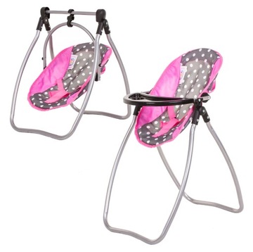 Стульчик для кормления - качели 3в1 для кукол