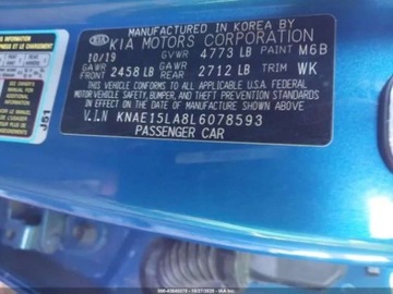 Kia Stinger 2019 Kia Stinger 2.0 255 KM, RWD, GT-LINE, piekny kolor, male uszkodzenia 2.0, zdjęcie 15