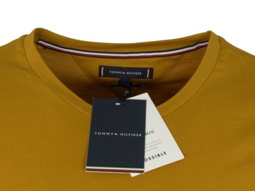 TOMMY HILFIGER, t-shirt męski, miodowy, S