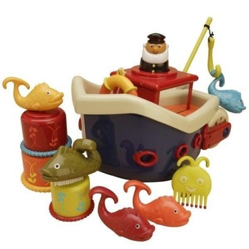 B.Toys Statek z akcesoriami Fish & Splish zabawka do kąpieli