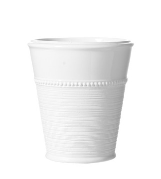 DONICZKA CERAMICZNA BIAŁA 14x14 OSŁONKA OZDOBNA