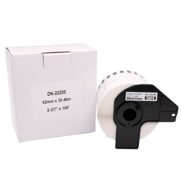 Термолента для Brother QL DK-22205 62ммx30,48м QL600 QL700 QL800 QL1100