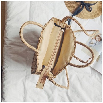 ТКАНАЯ СУМКА НА ПЛЕЧЕ БОХО КОРЗИНА ДЛЯ ПЛЯЖА