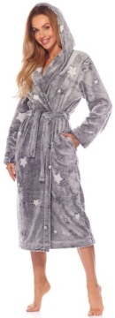 ДЛИННЫЙ ТЕПЛЫЙ ЦВЕТОЧНЫЙ ХАЛАТ ЖЕНСКИЙ ХАЛАТ M