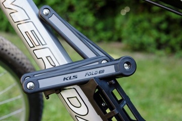 Велосипедный замок KLS Fold 30 серый 3,5мм 85см