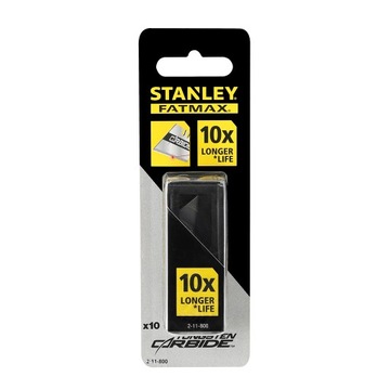 STANLEY OSTRZA TRAPEZOWE CARBIDE 10 SZT. 2-11-800
