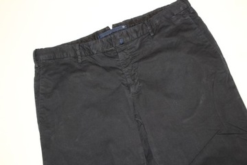 INCOTEX*MĘSKIE CZARNE SPODNIE CHINOSY VINTAGE*50