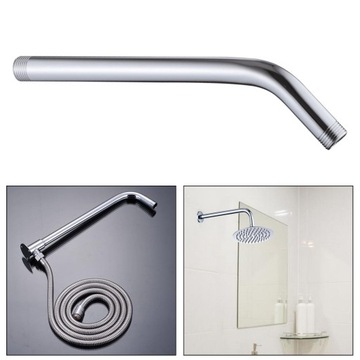 Shower Head Extension Arm Durable Accessories Easy to Install Wall Pipes