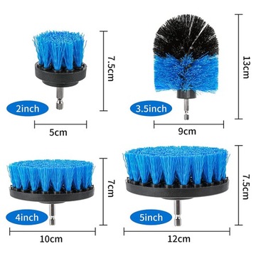 SZCZOTKI SPRZĄTAJĄCE NA WIERTARKĘ AKUMULATOROWEJ