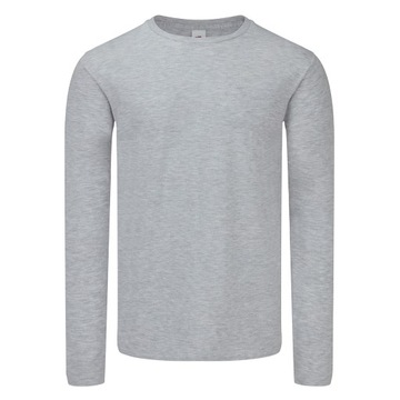 KOSZULKA Z DŁUGIM RĘKAWEM FRUIT ICONIC grey 5XL