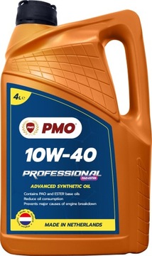 PMO PROFESSIONAL SERIES 10W40 PAO + ESTER Olej silnikowy 4L