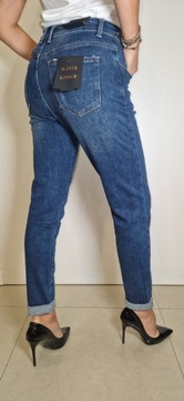 Spodnie Damskie Jeansy Modelujące Klasyczne M.SARA SUPERIOR roz. XS