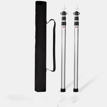 2 АЛЮМИНИЕВЫХ ПРОЧНЫХ СКЛАДНЫХ СТОЙКИ ДЛЯ ТЕНТЫ ПОДДЕРЖИВАЮТ И КРЕПЛЯЮТ ПАЛАТКУ