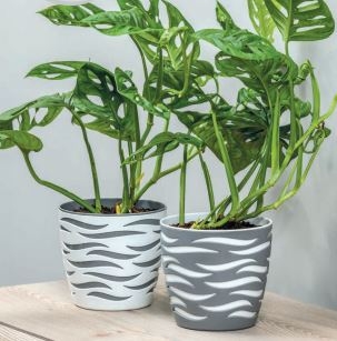 Крышка для цветочного горшка Sahara Duo 140, в наличии 8 цветов.