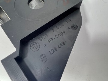 BMW 3 E46 LEVÝ VÝZTUHA DRŽÁKY NÁRAZNÍKU PŘEDNÍ 51117030619 K122/530