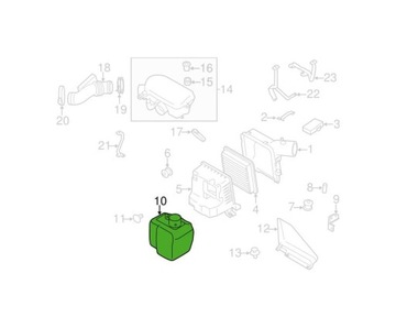 POUZDRO FILTRU VZDUCHU SUBARU FORESTER 09-