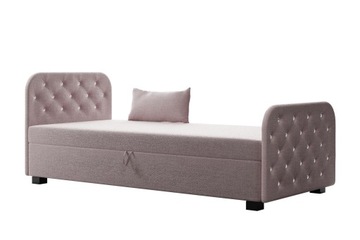 Łóżko Tapczan dla dziewczynki 90cm Dalia +poduszka