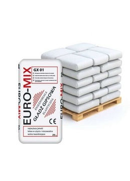 EURO-MIX GX 01 Gładź gipsowa Paleta 960kg 48 worki
