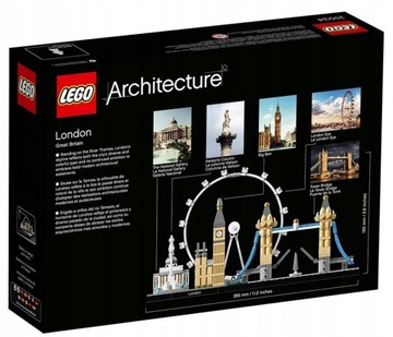 LEGO BLOCKS ARCHITECTURE 21034 Город ЛОНДОН + СУМКА LEGO