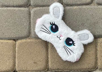 МАСКА ДЛЯ СПАНИЯ EYEPADAD SLEEP RELAX КРОЛИК ЗАЯЦ БЕЛЫЙ ПЛЮШ