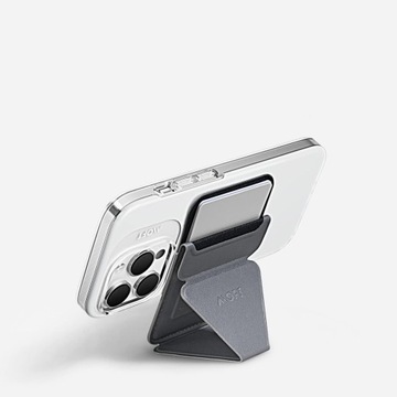 MOFT Snap-On Phone Stand & Wallet (MagSafe Compatible) - Gray