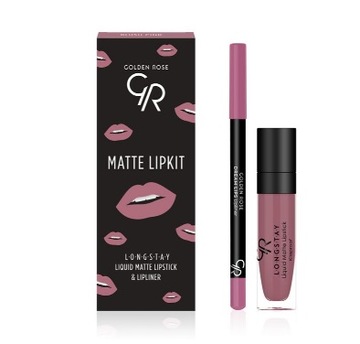 Golden Rose Matte Lipkit Zastaw do Ust Blush Pink