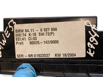 BMW X5 E53 3000CM3 2006 ŘÍZENÍ I SOUČÁSTKY ELEKTRICKÉ SUV 6927898