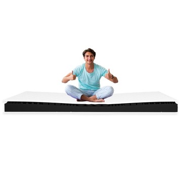 Materac Masujacy 7 cm Venerdi Black 90x200 cm na kanapę średnio twardy H3