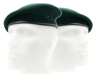 Wojskowy Beret wzór MON Texar bezszwowy Zielony KM 58